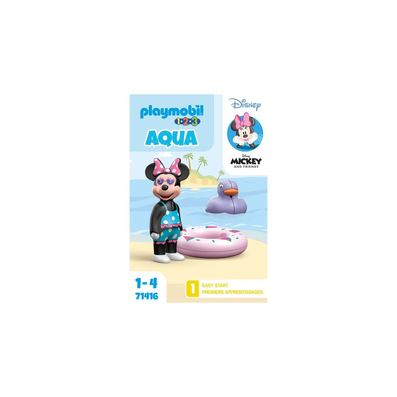 PLAYMOBIL 71416 1.2.3 & Disney: Minnies Strandausflug, Konstruktionsspielzeug