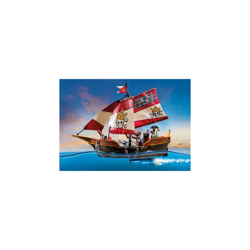 PLAYMOBIL 71418 Pirates Kleines Piratenschiff, Konstruktionsspielzeug