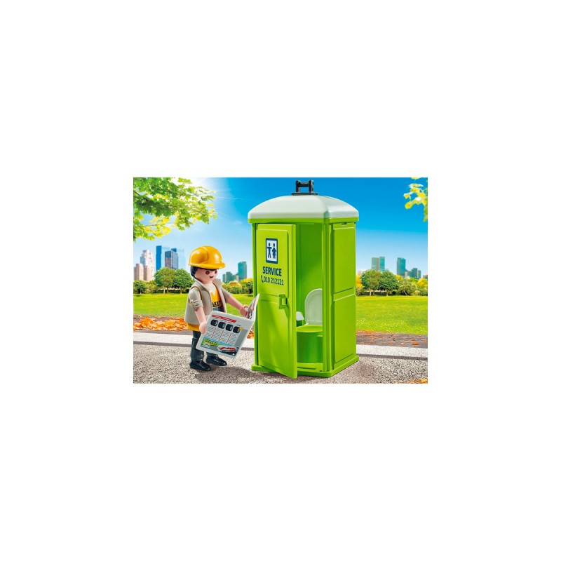 PLAYMOBIL 71435 City Action Mobile Toilette, Konstruktionsspielzeug