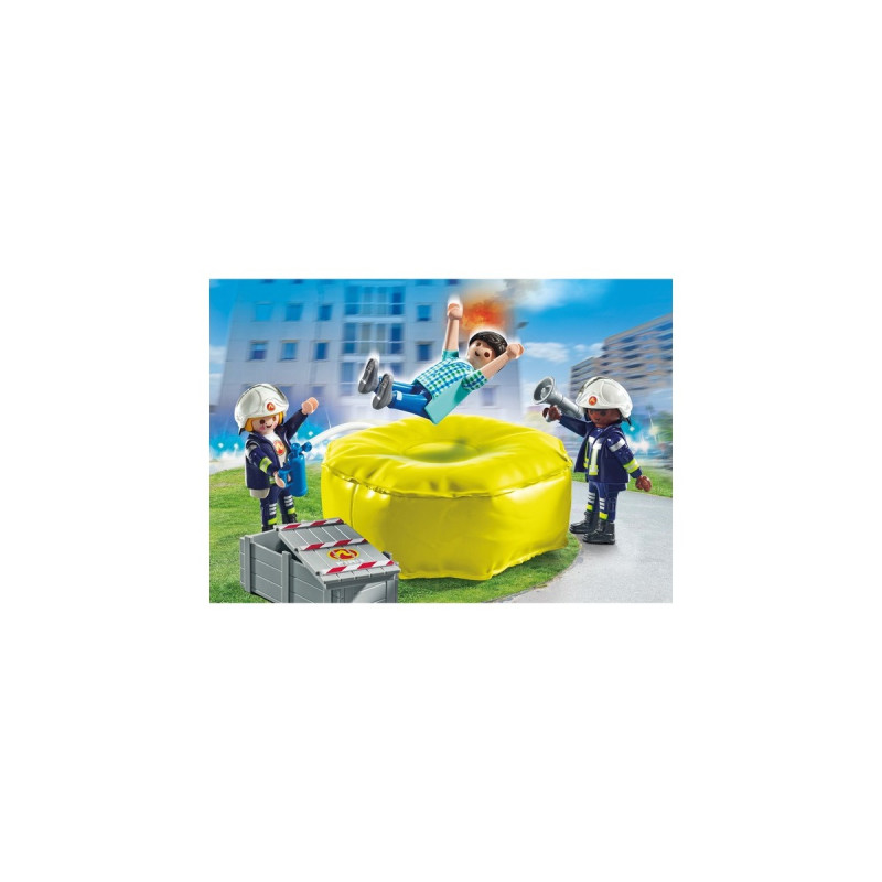 PLAYMOBIL 71465 City Action Feuerwehrleute mit Luftkissen, Konstruktionsspielzeug