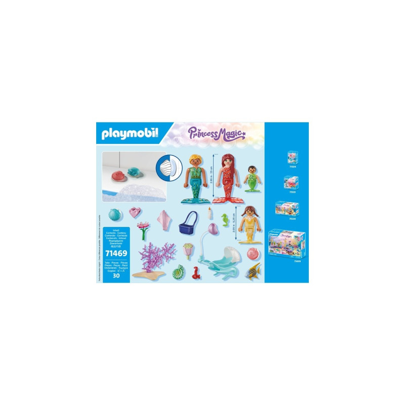 PLAYMOBIL 71469 Princess Magic Starter Pack Liebevolle Meerjungfrauenfamilie, Konstruktionsspielzeug