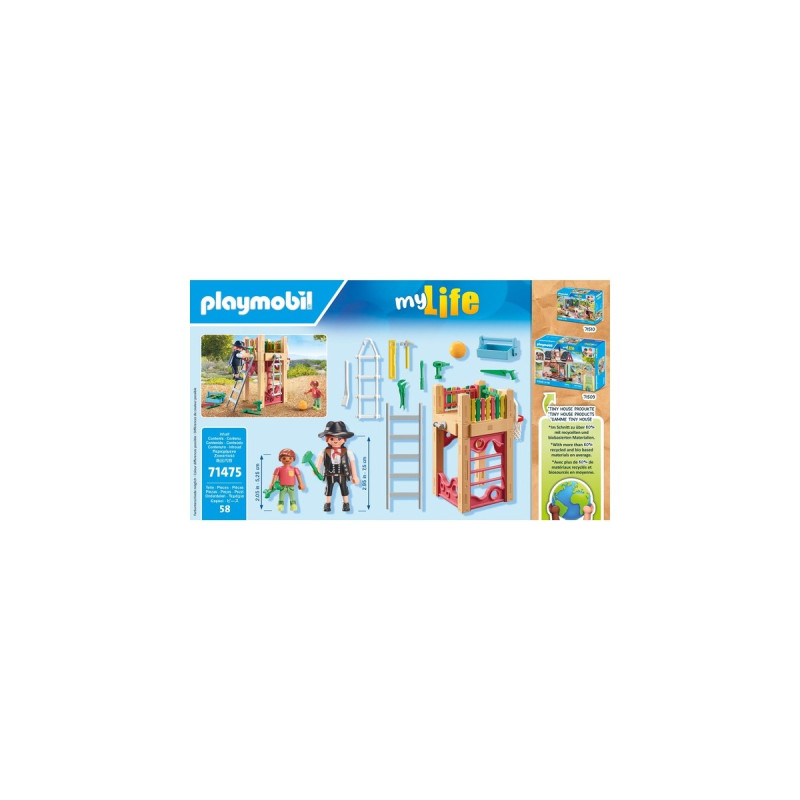 PLAYMOBIL 71475 City Life Starter Pack Zimmerin on Tour, Konstruktionsspielzeug