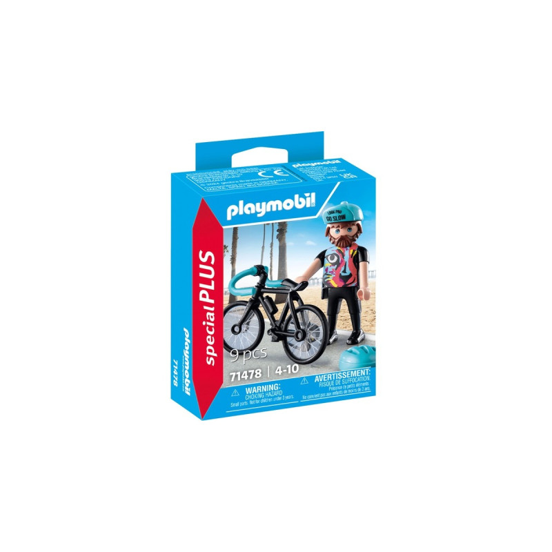 PLAYMOBIL 71478 specialPLUS Rennradfahrer Paul, Konstruktionsspielzeug