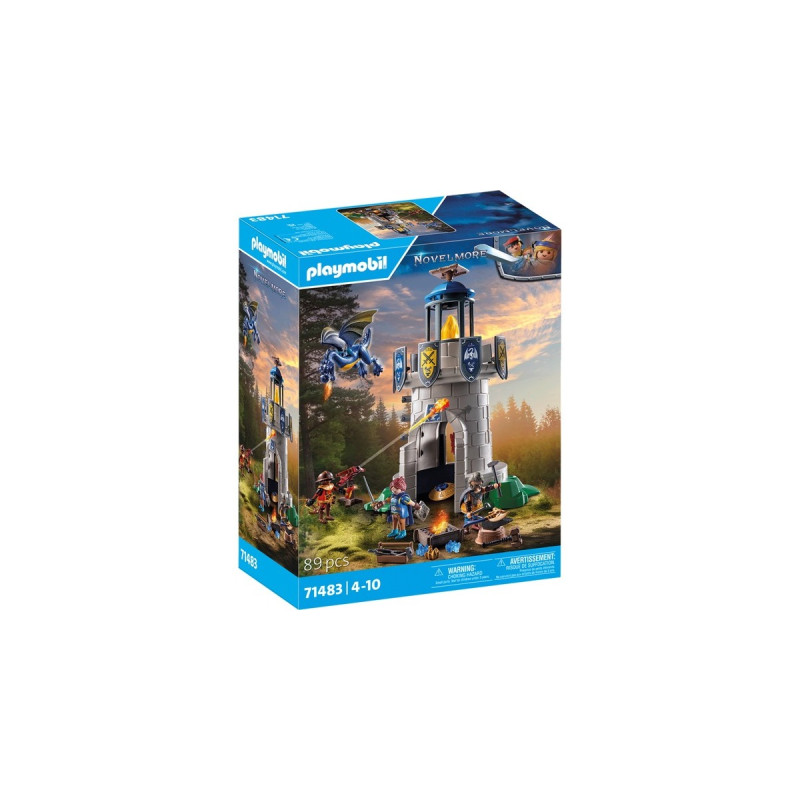 PLAYMOBIL 71483 Novelmore Ritterturm mit Schmied und Drache, Konstruktionsspielzeug