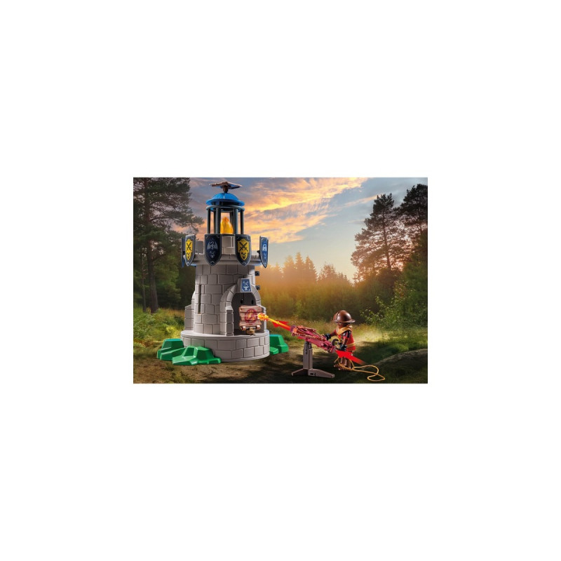 PLAYMOBIL 71483 Novelmore Ritterturm mit Schmied und Drache, Konstruktionsspielzeug