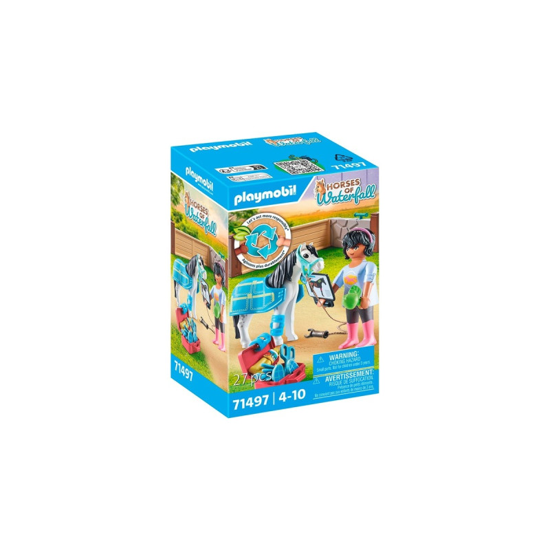 PLAYMOBIL 71497 Horses of Waterfall Pferdetherapeutin, Konstruktionsspielzeug