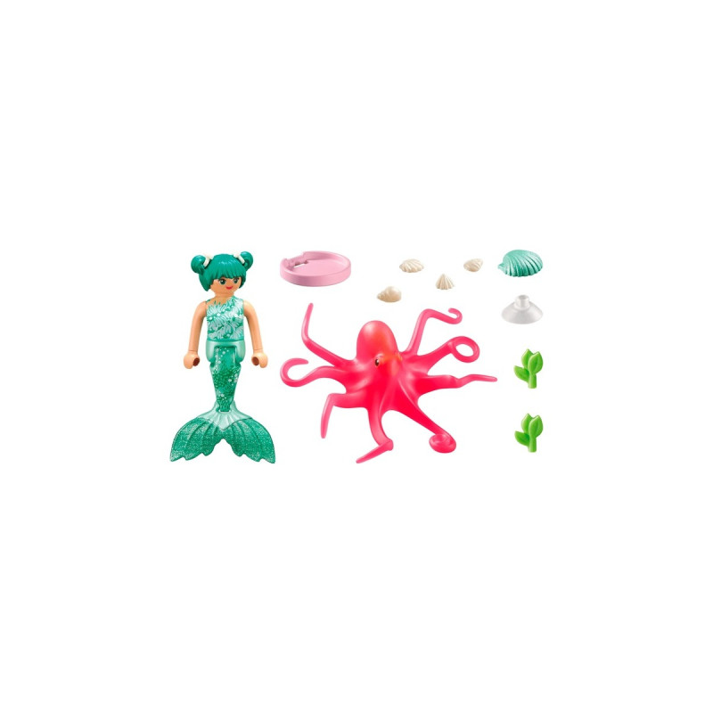 PLAYMOBIL 71503 Princess Magic Meerjungfrau mit Farbwechselkrake, Konstruktionsspielzeug