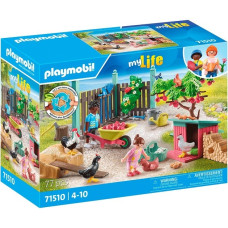 PLAYMOBIL 71510 City Life Kleine Hühnerfarm im Tiny Haus Garten, Konstruktionsspielzeug