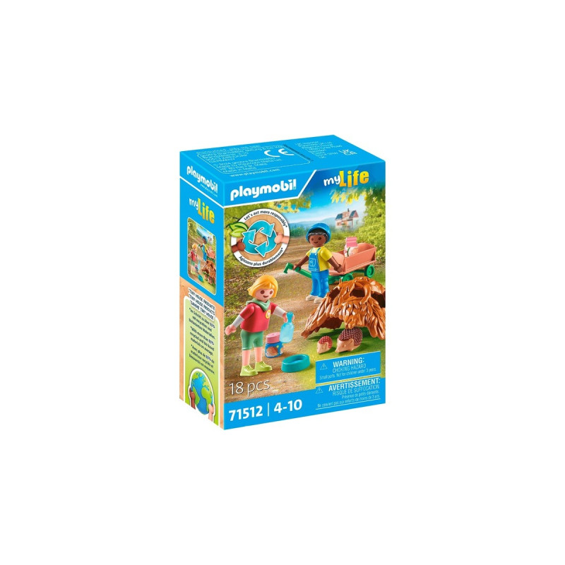 PLAYMOBIL 71512 City Life Pflege der Igelfamilie, Konstruktionsspielzeug