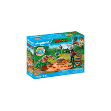 PLAYMOBIL 71526 Dinos Stegosaurusnest mit Eierdieb, Konstruktionsspielzeug
