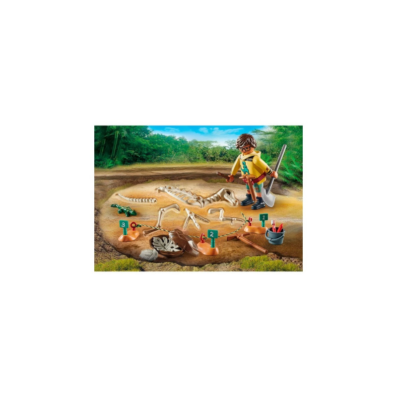 PLAYMOBIL 71527 Dinos Ausgrabungsstätte mit Dino-Skelet, Konstruktionsspielzeug