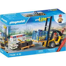 PLAYMOBIL 71528 City Action Gabelstapler mit Fracht, Konstruktionsspielzeug