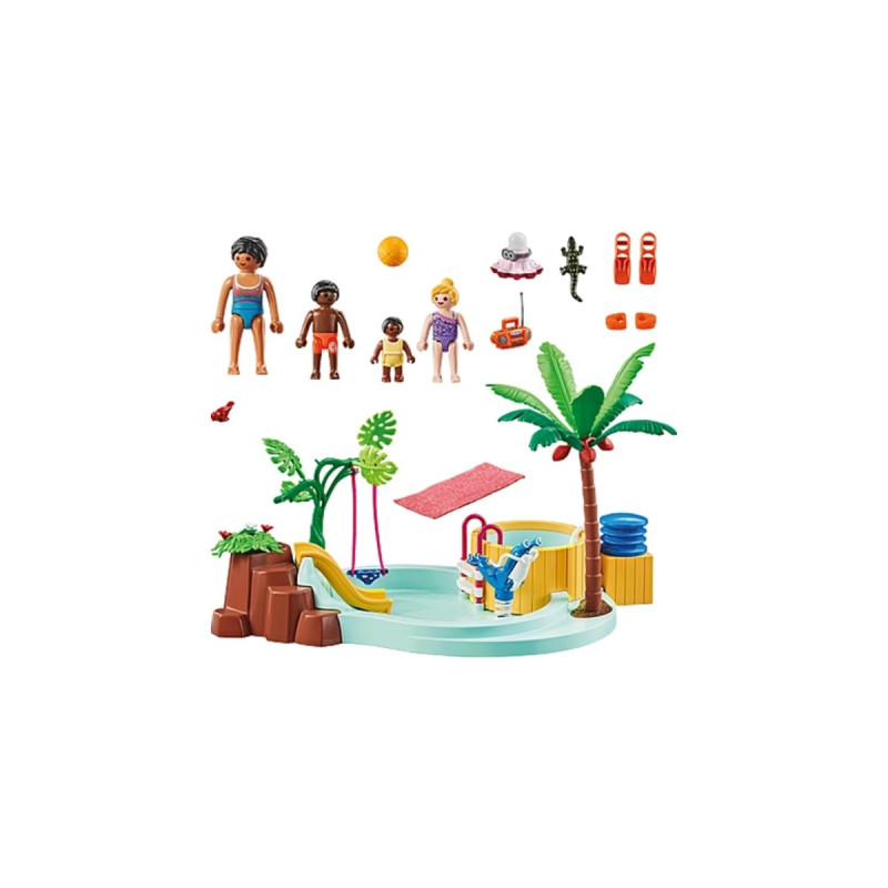 PLAYMOBIL 71529 City Life Kinderbecken mit Whirlpool, Konstruktionsspielzeug