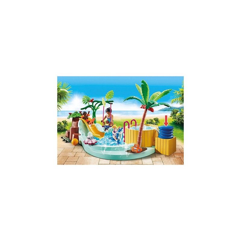PLAYMOBIL 71529 City Life Kinderbecken mit Whirlpool, Konstruktionsspielzeug