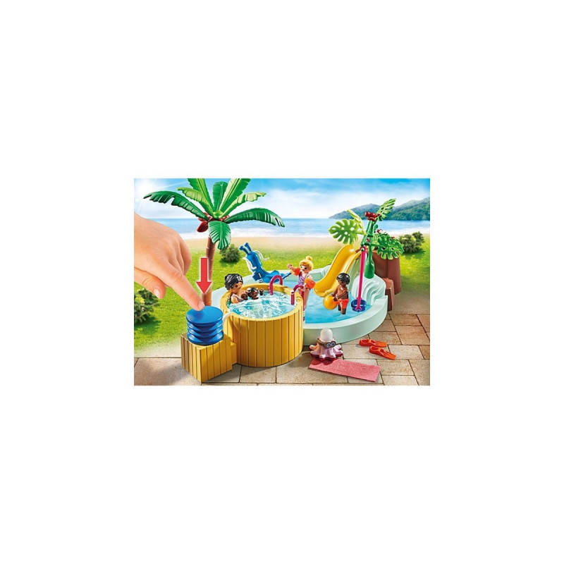 PLAYMOBIL 71529 City Life Kinderbecken mit Whirlpool, Konstruktionsspielzeug