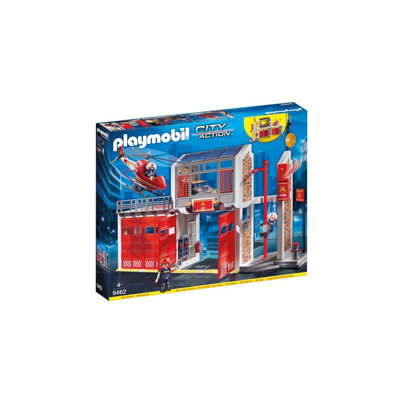 PLAYMOBIL 9462 City Action Große Feuerwache, Konstruktionsspielzeug(Mit Feueralarm)