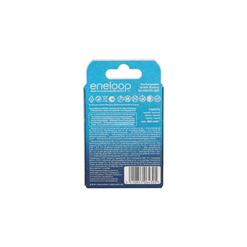 Panasonic Akku eneloop, Micro AAA 1,2V(4 Stück)