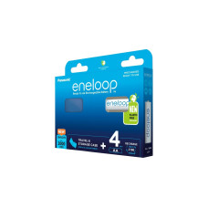 Panasonic Akku eneloop, Mignon AA 1,2V(4 Stück + Aufbewahrungsbox)