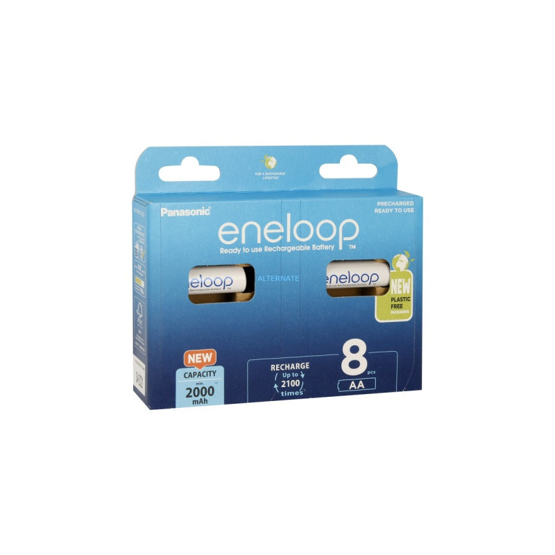 Panasonic Akku eneloop, Mignon AA 1,2V(8 Stück)