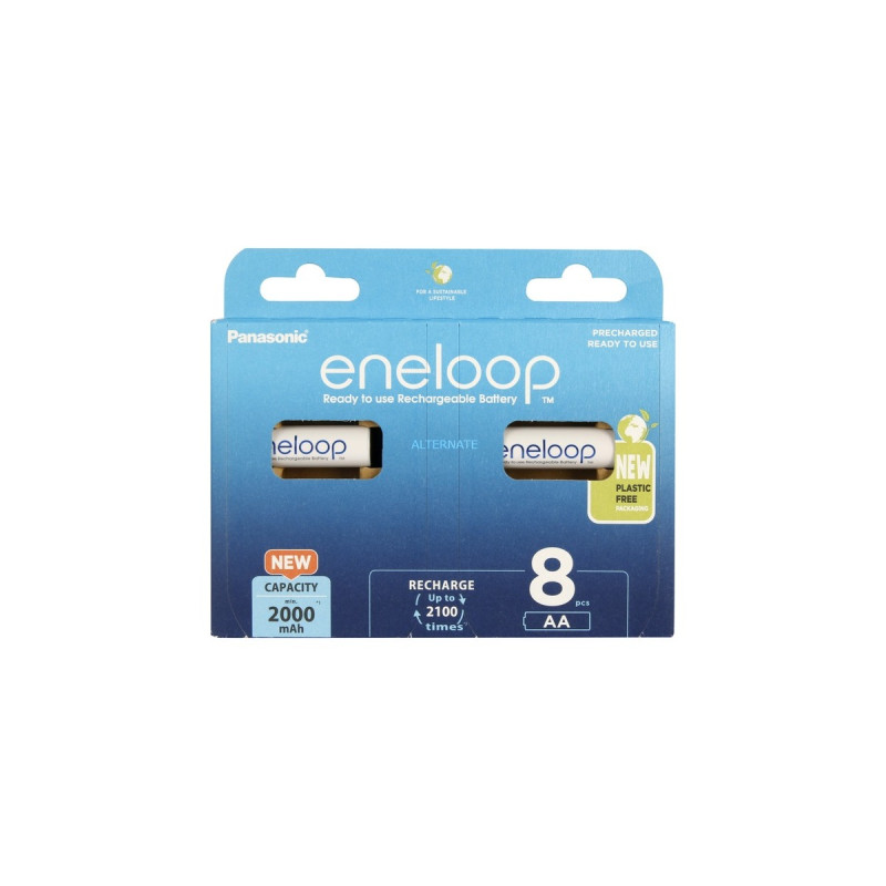 Panasonic Akku eneloop, Mignon AA 1,2V(8 Stück)