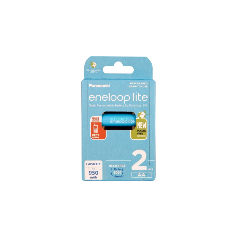Panasonic Akku eneloop lite, Mignon AA 1,2V(2 Stück)