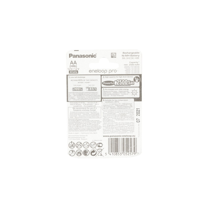 Panasonic Akku eneloop pro, Mignon AA 1,2V(4 Stück)