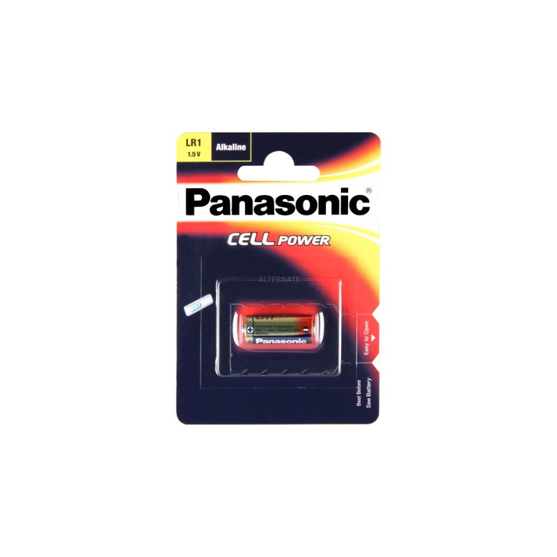 Panasonic Alkali PowerCells LR1/1BP, Batterie(silber)