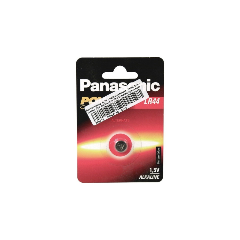 Panasonic Alkaline PowerCells LR44L/1B, Batterie(silber)