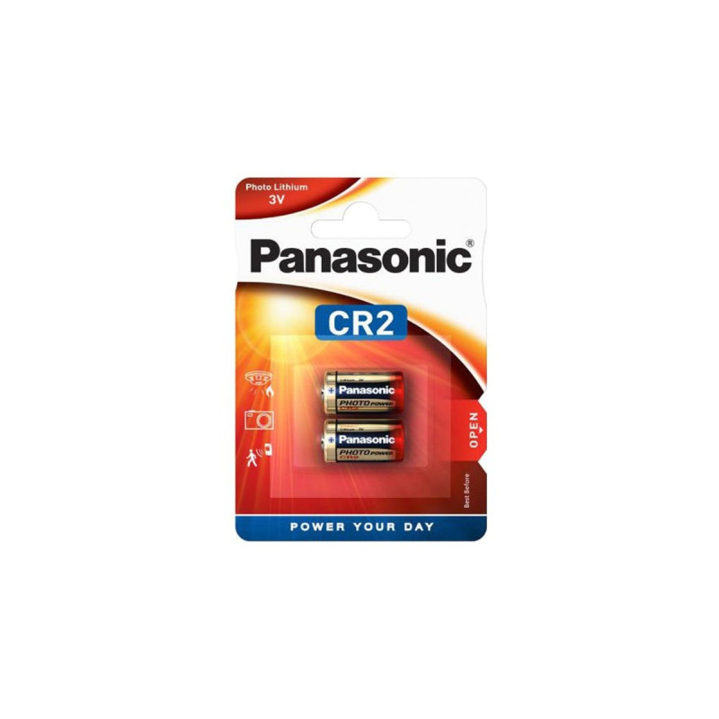 Panasonic Cylindrial Lithium CR-2L/2BP, Batterie(2 Stück, CR-2L)