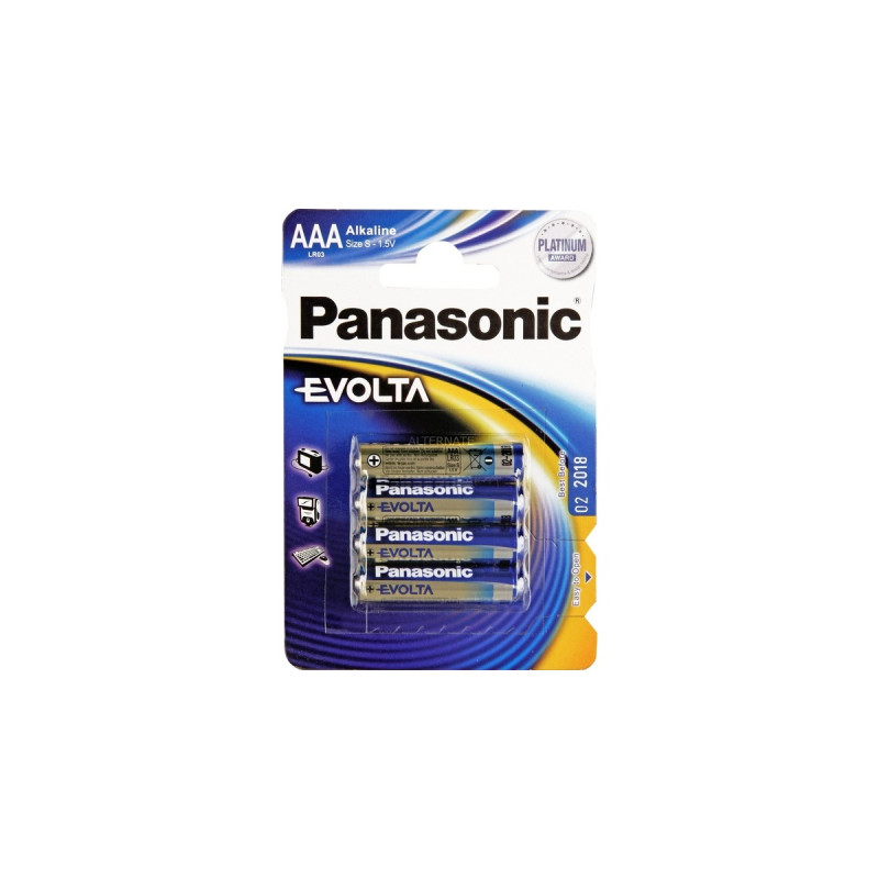 Panasonic EVOLTA Platinum LR03EGE/4BP, Batterie(silber)