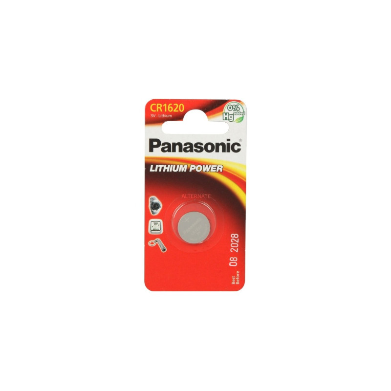 Panasonic Knopfzelle CR-1620EL, Batterie(1 Stück)