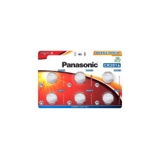 Panasonic Lithium Knopfzelle CR-2016EL/6B, Batterie(6 Stück, CR2016)