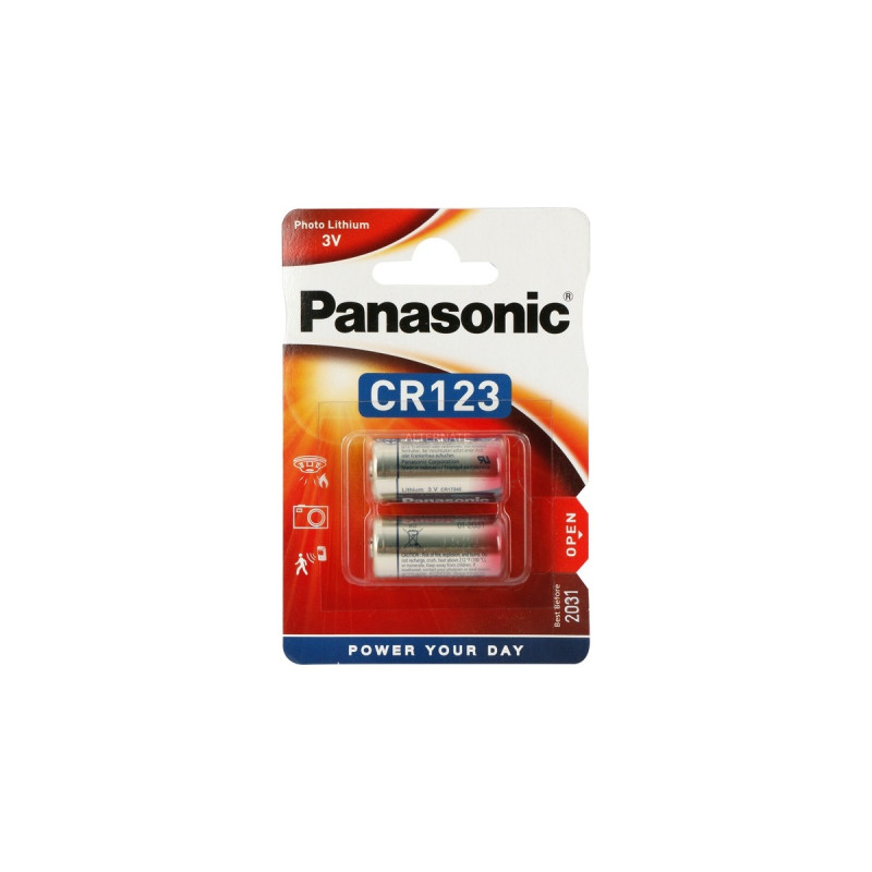 Panasonic Lithium Photo CR-123AL/2BP, Batterie(2 Stück, CR-123)