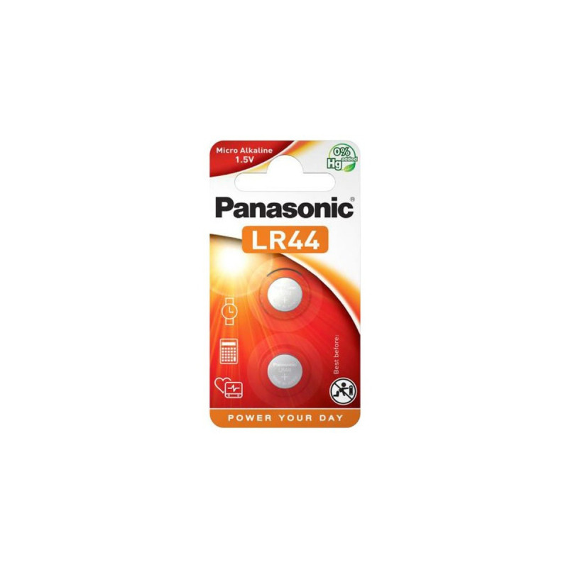 Panasonic Micro Alkaline LR44, Batterie(silber, LR44, 6 Stück)