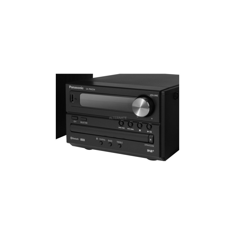 Panasonic SC-PM254EG-K, Kompaktanlage(schwarz, Bluetooth, Radio, Klinke)