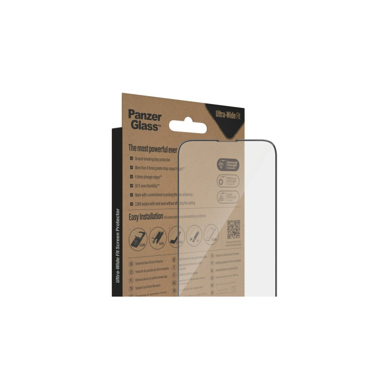 PanzerGlass Bildschirmschutz Ultra-Wide Fit, Schutzfolie(transparent, iPhone 14 Plus/13 Pro Max)