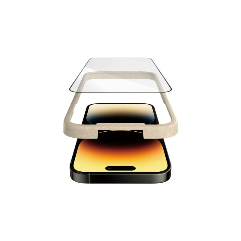 PanzerGlass Bildschirmschutz Ultra-Wide Fit, Schutzfolie(transparent, iPhone 14 Pro)