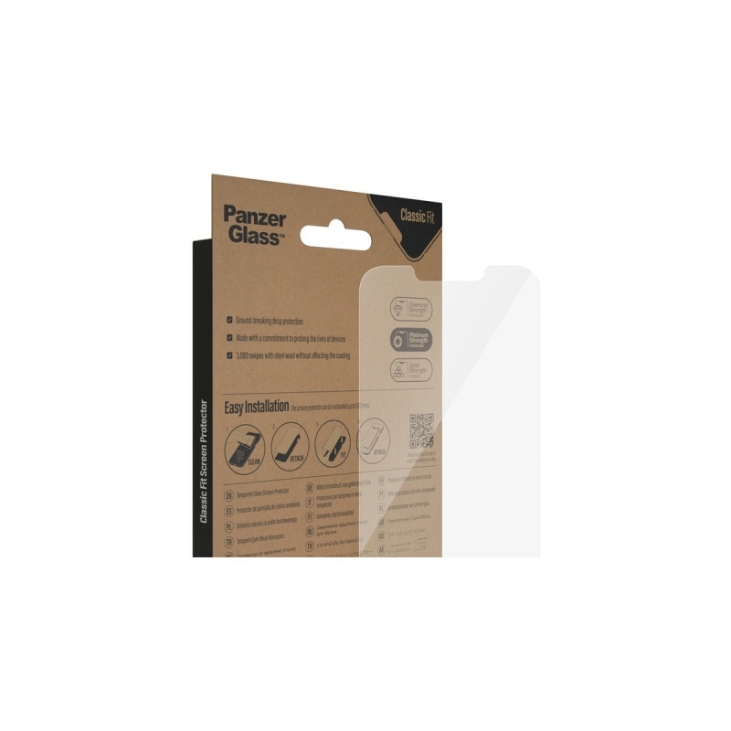 PanzerGlass Classic Fit Bildschirmschutz, Schutzfolie(transparent, iPhone 14, 13, 13 Pro)