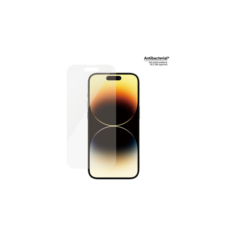 PanzerGlass Classic Fit Bildschirmschutz, Schutzfolie(transparent, iPhone 14 Pro)