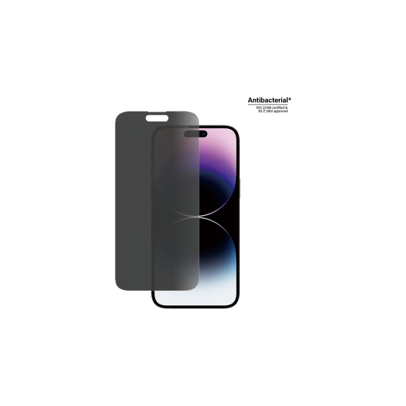 PanzerGlass Classic Fit Privacy Bildschirmschutz, Schutzfolie(transparent, iPhone 14 Pro Max)