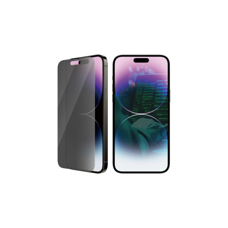 PanzerGlass Classic Fit Privacy Bildschirmschutz, Schutzfolie(transparent, iPhone 14 Pro Max)