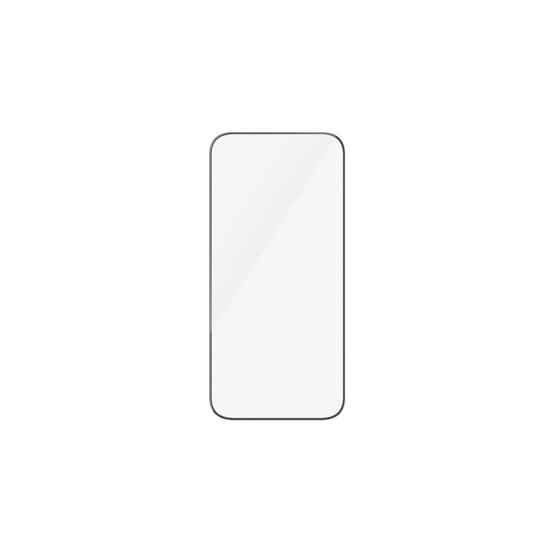 PanzerGlass Displayschutz, Schutzfolie(transparent/schwarz, iPhone 15 Pro, EasyAligner)