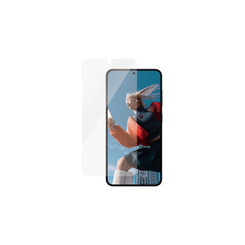 PanzerGlass Displayschutz, Schutzfolie(transparent, Samsung Galaxy S24, EasyAligner)