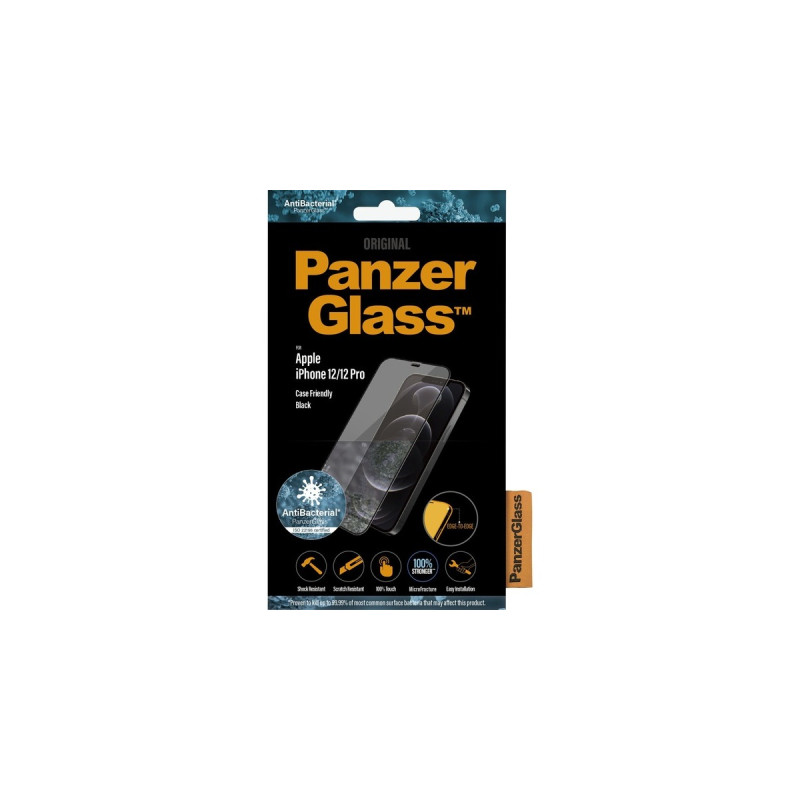 PanzerGlass Displayschutz, Schutzfolie(transparent, iPhone 12 | 12 Pro)