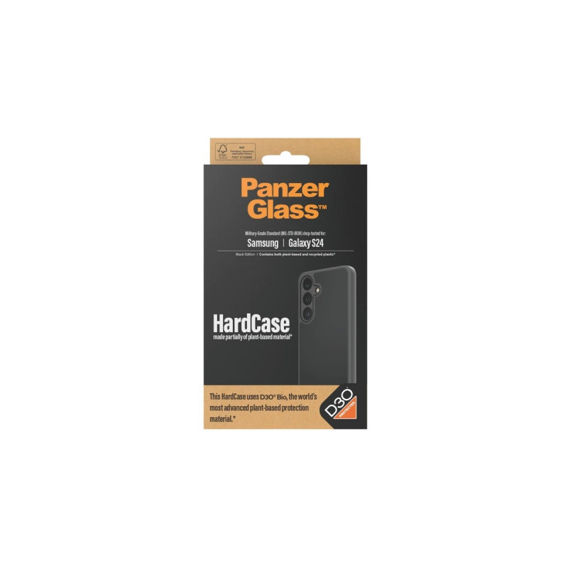 PanzerGlass HardCase D30 BIO, Handyhülle(schwarz, Samsung Galaxy S24)