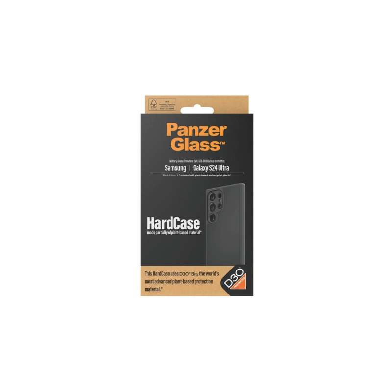 PanzerGlass HardCase D30 BIO, Handyhülle(schwarz, Samsung Galaxy S24 Ultra)
