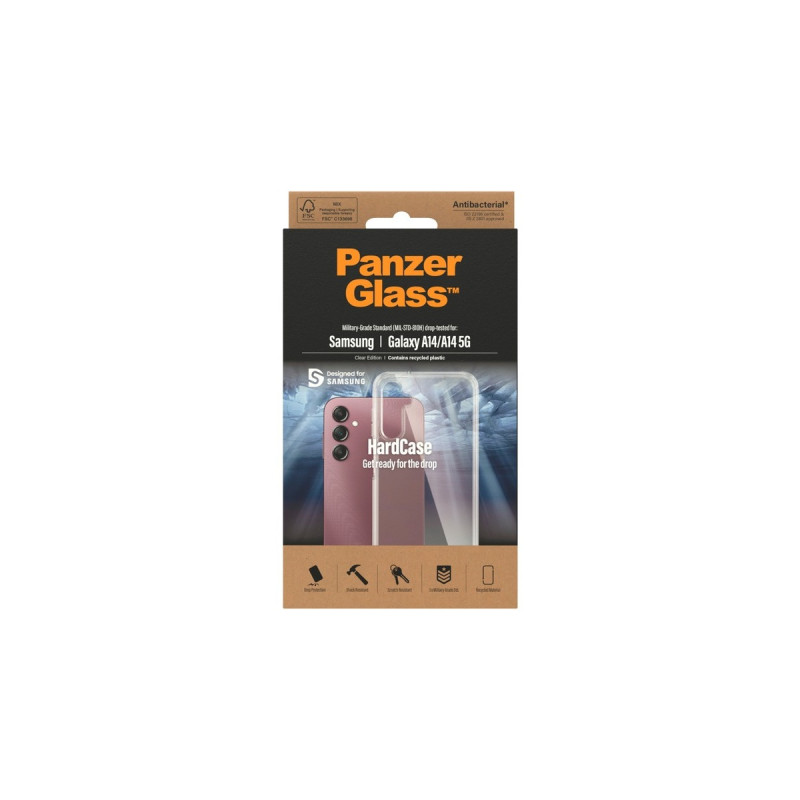 PanzerGlass HardCase, Handyhülle(türkis, Samsung Galaxy A14 5G)