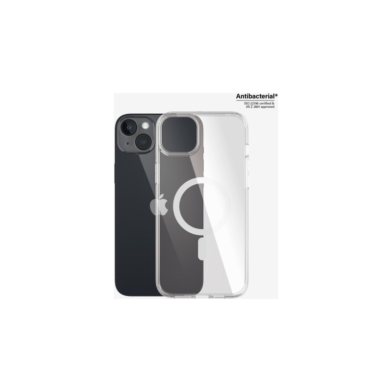 PanzerGlass HardCase, Handyhülle(transparent, iPhone 14 Plus, MagSafe)