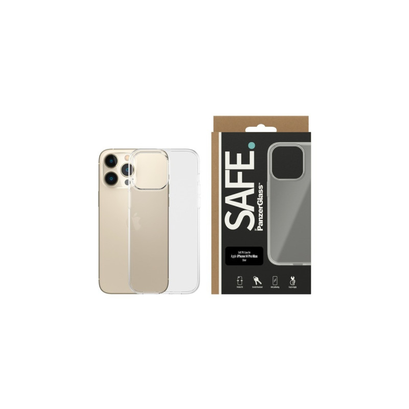 PanzerGlass SAFE Case, Schutzhülle(transparent, iPhone 14 Pro Max)