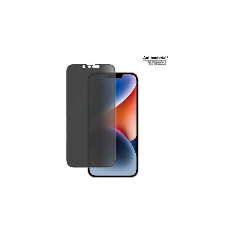 PanzerGlass Ultra Wide Fit Privacy Bildschirmschutz, Schutzfolie(transparent, iPhone 14, 13, 13 Pro)